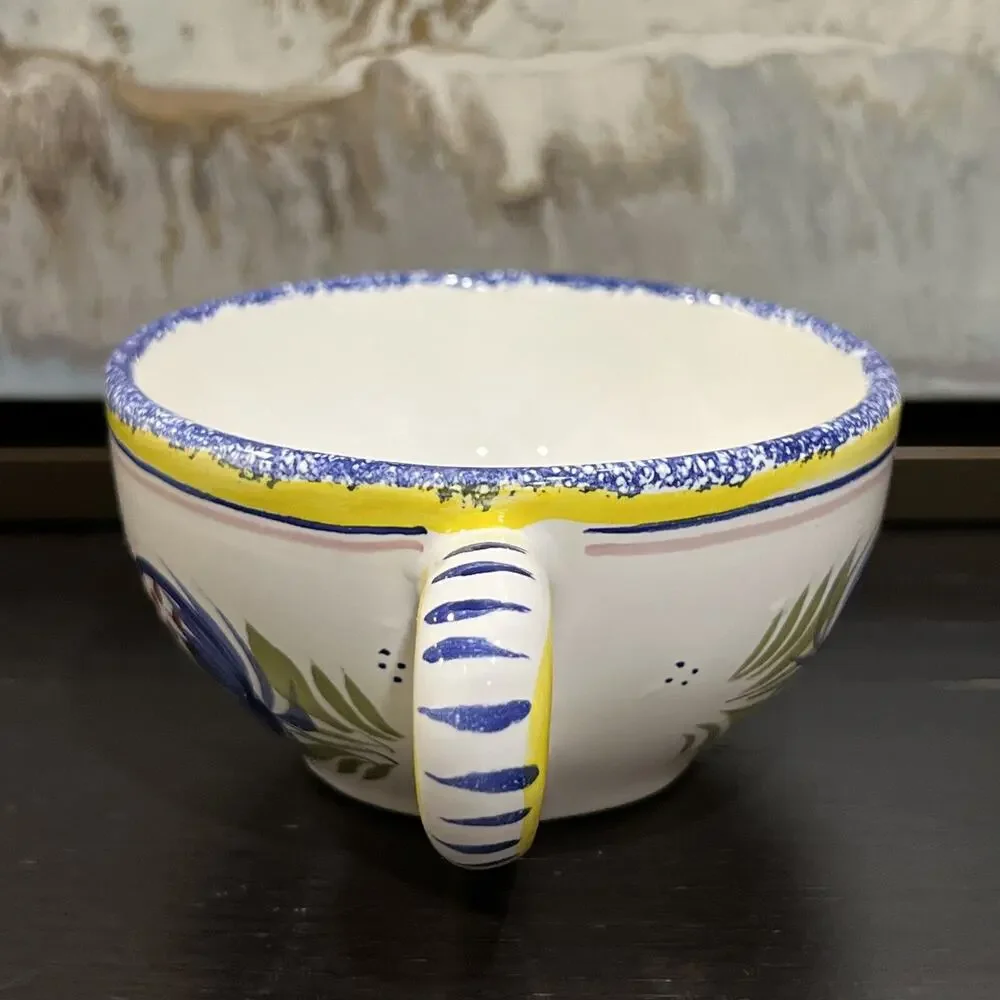 Vintage HENRIOT QUIMPER France French (1) Teacup Faience